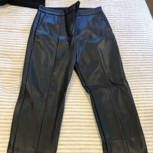Straight Leg Faux Leather pants